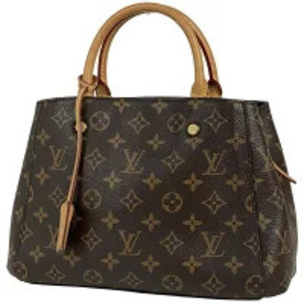 Louis Vuitton Montaigne Shoulder Bag 2way Handbag Monogram Brown